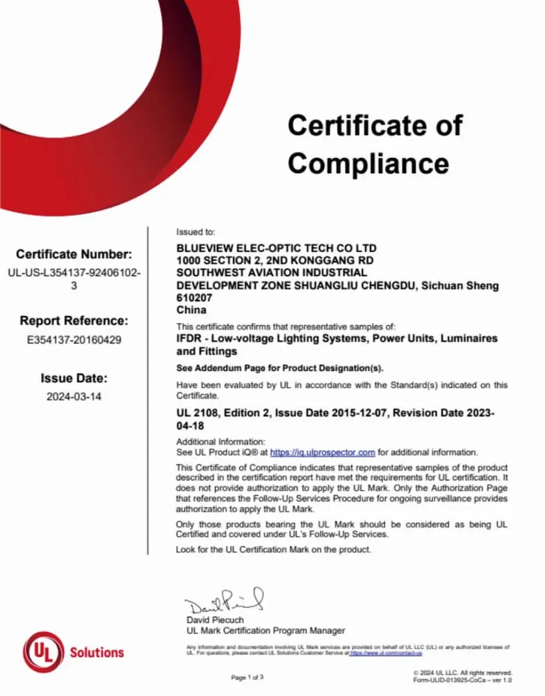 Quality & Certifications